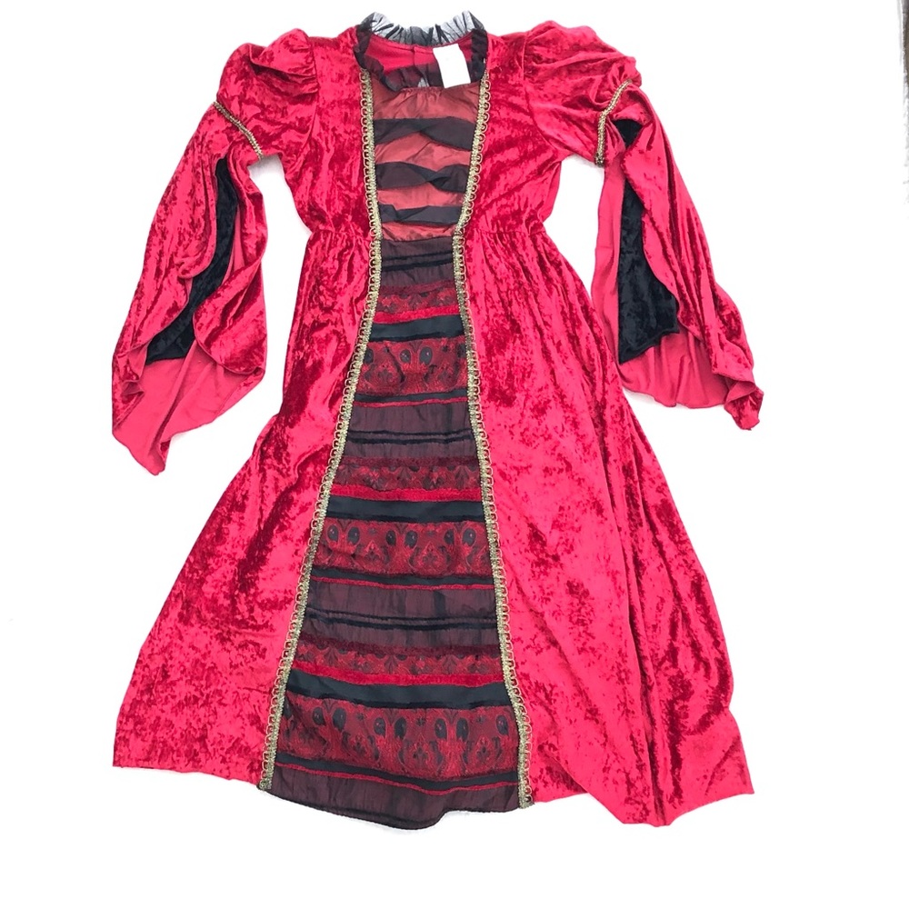 Red Noble Princess Girls Costume